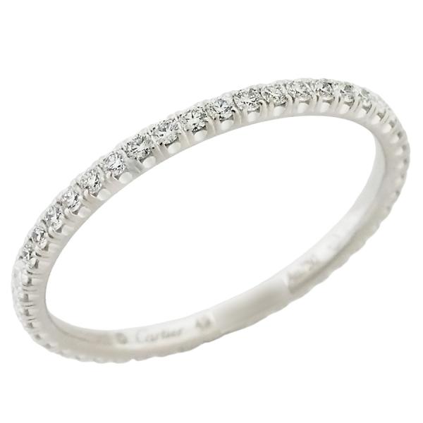 カルティエ Cartier C2リング k18WG ダイヤモンド 49号（9号） Cartier ダイヤモンド エタンセル ドゥ カルティエ リング K18WG ＃49