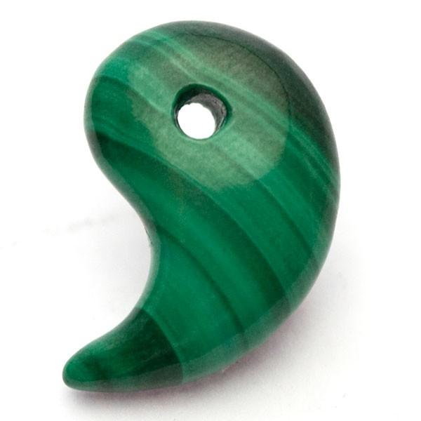 天然石 勾玉 マラカイト パワーストーン 現代勾玉 勾玉Sサイズ 20mm