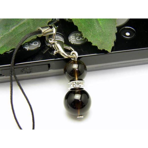 気軽に付けられるお守りストラップ。ひょうたんは幸運、金運を呼び込むラッキーアイテムです☆【モリオン（黒水晶）】モリオンは、色の黒い光をほとんど通さない水晶です。数あるパワーストーンのなかでも、強力な魔除けと邪気を祓ってくれる石と言われていま...