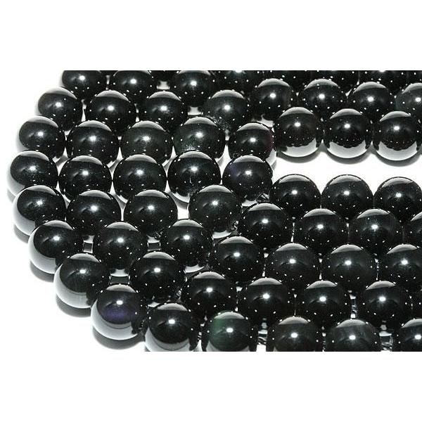 レインボーオブシディアン 8mm 一連 天然石 パワーストーン