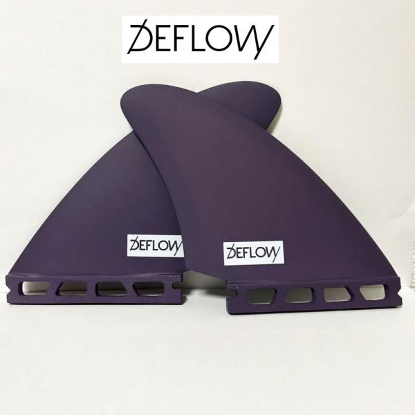 Deflowデフロウ　KEEL Twin future Black 092 Deflow Surf - Keel Twin Fins