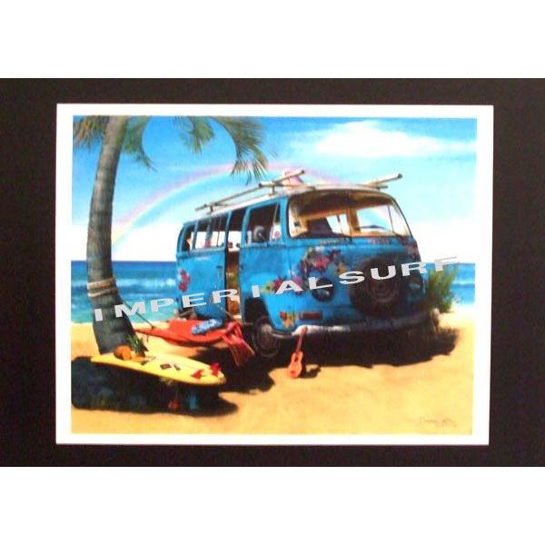人気のハワイアンポスター ワーゲン バス と サーフボード Hawaiianposter サーフィン 車 Poster Surf Car1 インペリアルサーフ 通販 Yahoo ショッピング