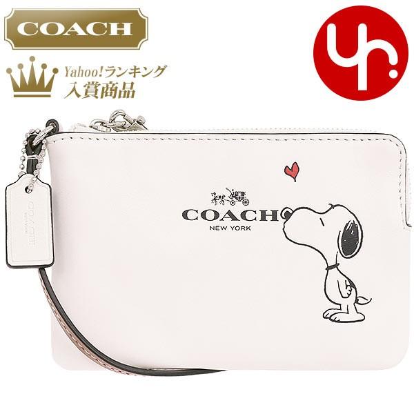 コーチ Coach 小物 ポーチ F チョーク コーチ ピーナッツ スヌーピー プリント レザー コーナー ジップ リストレット 限定品 アウトレット レディース Co Ko1608 14 インポートコレクションyr 通販 Yahoo ショッピング