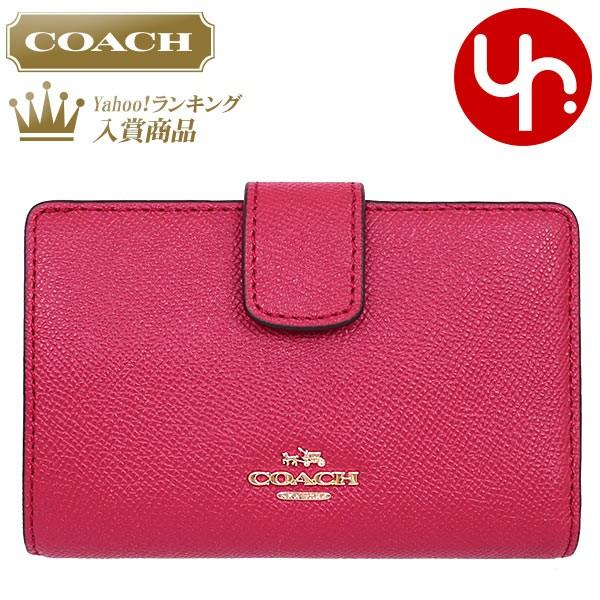コーチ Coach 財布 二つ折り財布 F ブライトピンク クロスグレーン レザー ミディアム コーナー ジップ ウォレット アウトレット レディース Co Ko 4 インポートコレクションyr 通販 Yahoo ショッピング