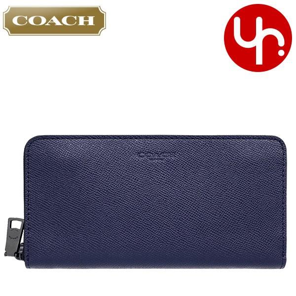 COACH コーチ 財布 長財布 F58107 ミッドナイトネイビー クロス