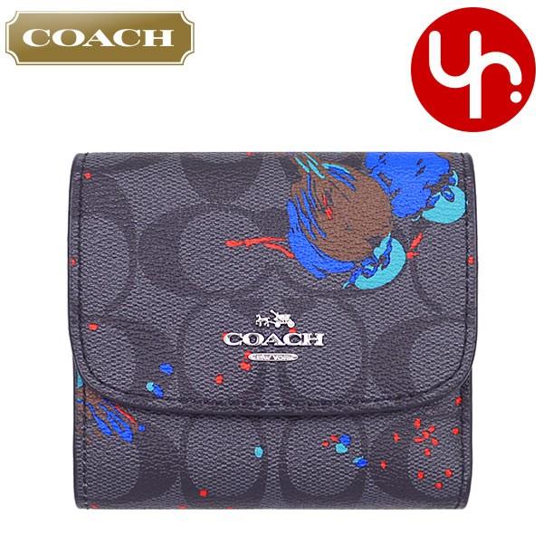 早者勝ち コーチ Coach 財布 三つ折り財布 F ブラックスモーク マルチ 特別送料無料 コーチ ラグジュアリー シグネチャー バード プリント Pvc レザー スモール ウォレット アウトレット品 激安 レディース ブランド セール 通販 Sale コーチ Coach 財布 ポンパレ