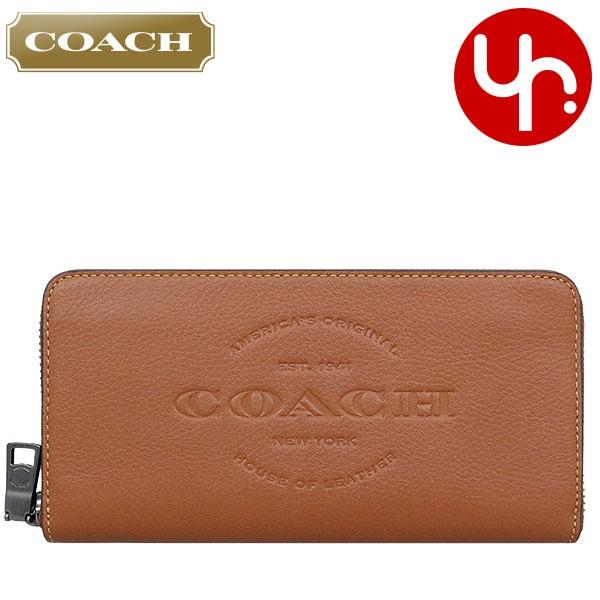 コーチ Coach 財布 長財布 F サドル ナチュラル スムース レザー アコーディオン ジップ アラウンド アウトレット メンズ レディース Co Ko 1 インポートコレクションyr 通販 Yahoo ショッピング