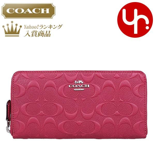 コーチ Coach 財布 長財布 F ホットピンク ラグジュアリー デボスド シグネチャー レザー アコーディオン ジップ アラウンド アウトレット レディース Co Ko 16 インポートコレクションyr 通販 Yahoo ショッピング