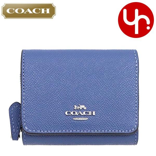 コーチ Coach 財布 三つ折り財布 F ブルーラベンダー クロスグレーン レザー スモール トライフォールド ウォレット アウトレット レディース Co Ko 12 インポートコレクションyr 通販 Yahoo ショッピング