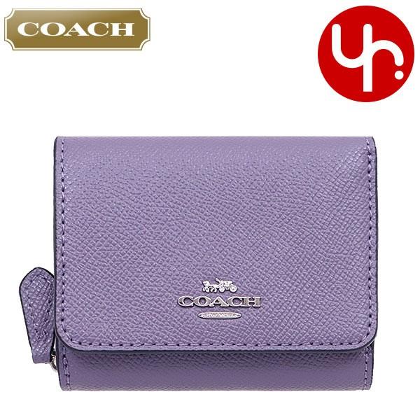 コーチ Coach 財布 三つ折り財布 F ダスティラベンダー クロスグレーン レザー スモール トライフォールド ウォレット アウトレット レディース Co Ko0306 2 インポートコレクションyr 通販 Yahoo ショッピング