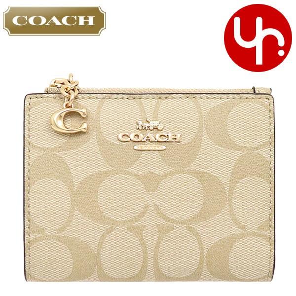 コーチ Coach 財布 二つ折り財布 F ライトカーキ チョーク シグネチャー C チャーム スナップ カード ケース ウォレット アウトレット レディース Co Ko0512 3 インポートコレクションyr 通販 Yahoo ショッピング