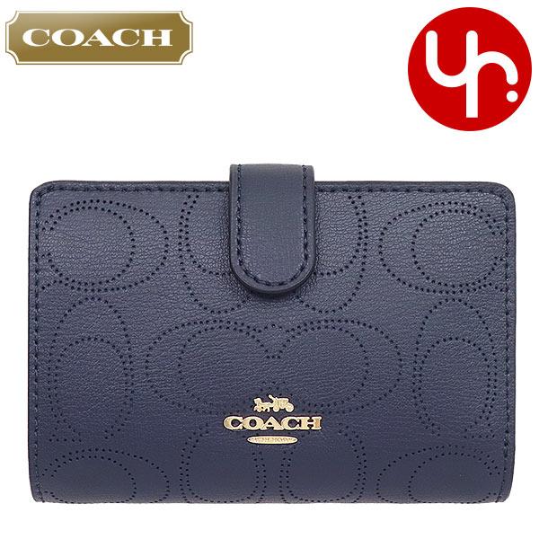 24時間限定ポイント10 コーチ Coach 財布 二つ折り財布 F024 24 ミッドナイト パフォレイテッド シグネチャー ミディアム コ アウトレット レディース Co Ko0904 5 インポートコレクションyr 通販 Yahoo ショッピング