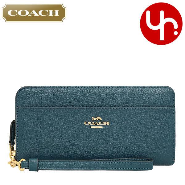 コーチ Coach 財布 長財布 F 6643 ピーコック ペブルド レザー アコーディオン ジップ ウォレット ストラップ付き アウトレット レディース Co Ko 2 インポートコレクションyr 通販 Yahoo ショッピング