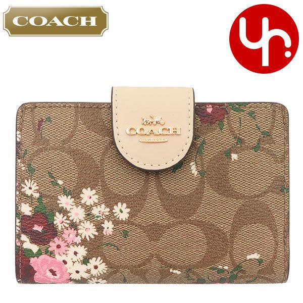 最高の品質 フローラル コーチcoach最新作二つ折りミニ財布 花柄フラワー シグネチャー ファッション小物 Www Gentsekropper Be