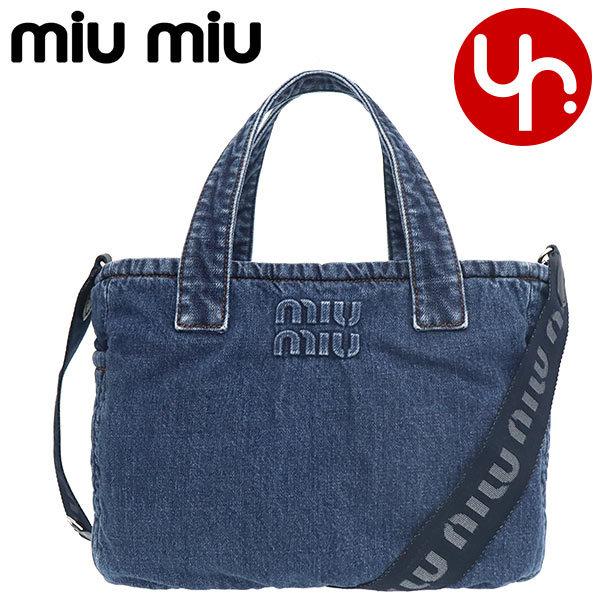 ミュウミュウ Miumiu バッグ トートバッグ 5bg236 2dp1 Ooo ブルー デニム レタリング ロゴ ショッピング トートバッグ レディース Miu Ba23 1 インポートコレクションyr 通販 Yahoo ショッピング