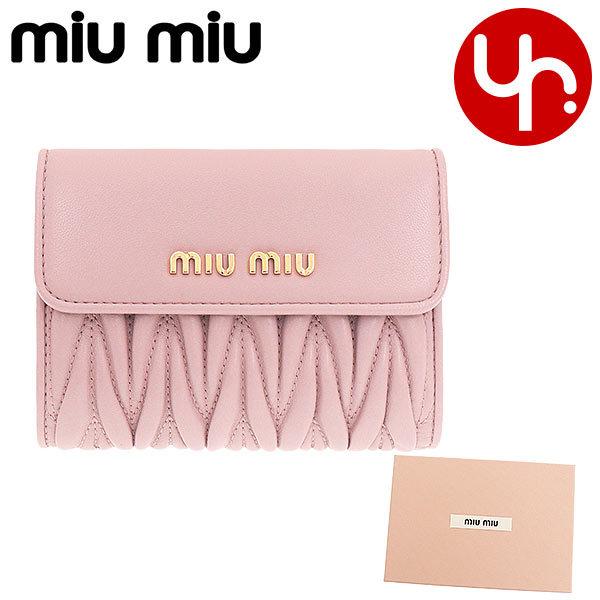 78時間限定ポイント2 ミュウミュウ Miumiu 財布 二つ折り財布 5ml002 N オパール マテラッセ レザー メタル ロゴ バイフォールド コンパクト ウォレット Miu Ko2216 4 インポートコレクションyr 通販 Yahoo ショッピング