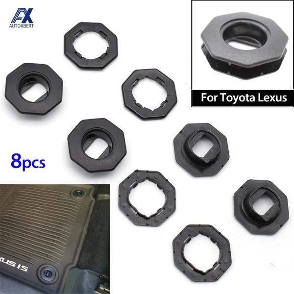 4個セット 車用フロアマット固定クリップ トヨタ・レクサス LX/ES/LS/IS/RX/NX/GS/GX対応 オーバルクランプ 留め具 輸入品