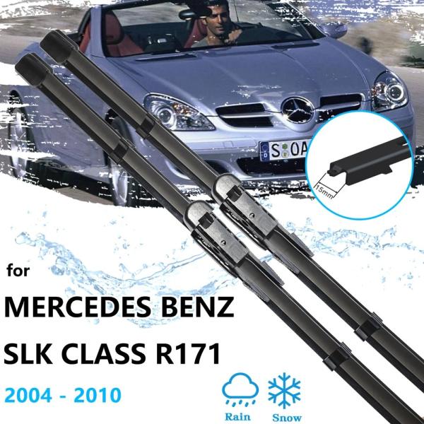 メルセデス・スロットレスワイパー ユニバーサルフレームレスワイパーブレード 2本セット SLK SLCクラス R171 2004-2010年  輸入品