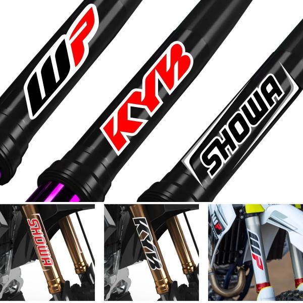 リフレクティブ モトクロス バイクステッカー フォーク KYB WP サスペンション ショーワ デカール ヤマハ ホンダ スズキ KTM カワ 輸入品