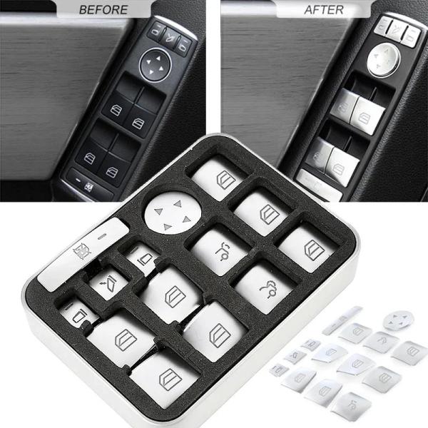 メルセデスベンツ A・B・Cクラス W204 W212 GLA GLK CLA GL ML GLE 専用 パワーウインドウスイッチカバー 装飾 輸入品