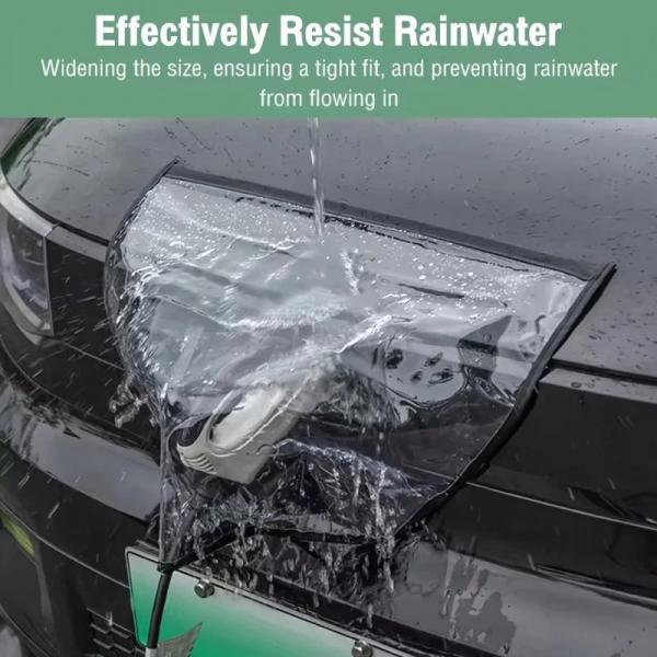 防水防塵EV充電ポートカバー ユニバーサルタイプ テスラ/日産/フォードEV・PHEV対応 雪雨氷対策 輸入品