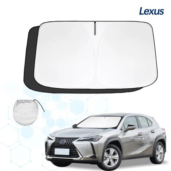 レクサスUX 200・UX250h・UX300h・UX300e専用 フロントガラス用サンシェード 折りたたみ式 UVカット 車内熱対策 日よけ 輸入品