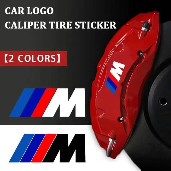 BMW専用 6ピース キャリパーカーステッカー ホイールハブ Mロゴ 対応モデル G01 G02 F22 F23 E46 E93 E39 G2 輸入品