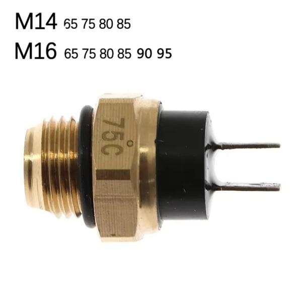 M14/M16 オートバイ用 電動ラジエーター冷却ファン 水温サーモスタットスイッチ 温度センサー 125 150 200 250 300 4 輸入品