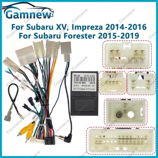カーバス デコーダー 16ピン 配線ハーネス アダプター 電源ケーブル Android 対応 スバル XV インプレッサ 2014-2016  輸入品