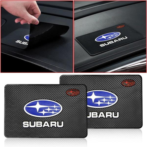 1個 車用滑り止めパッド ダッシュボードスマホホルダー 粘着マット アクセサリー スバル STI フォレスター レヴォーグ インプレッサ トリ 輸入品