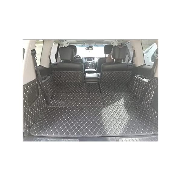 Worth-Mats カーゴライナー フィット Infiniti QX80/QX56 (2列目にセンターコンソールなし) / 日産 アルマダ - 3D フルカバー ペットトレイ 輸入品