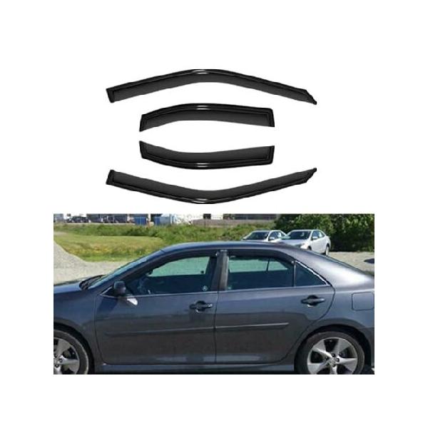 Wensdy 4pcs Sun Rain Guards Window Visor Wind Deflector Compatible with 2015-2017 Toyota Camry Sedan 94629 輸入品