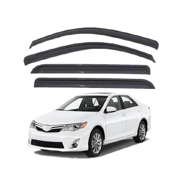 Wensdy 4Pcs Wind Deflector Rain Guards Sunshades Outside Mount Window Visor Compatible with 2012-2017 Toyota Camry 94822 輸入品