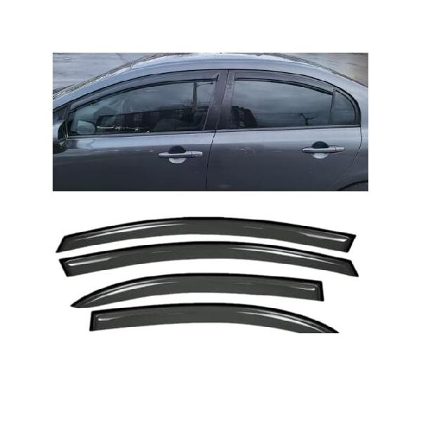 Wensdy 4Pcs Outside-Mount Side Window Visor Deflector Rain Guard Set, Dark Smoke Shatterproof fit for 2006-2011 Honda Civic 4-Door Sedan Mo 輸入品