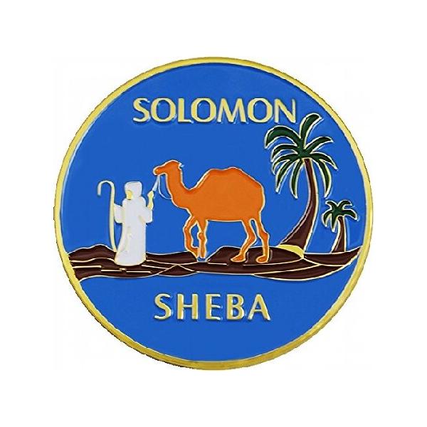 Queen of The South Solomon Sheba Symbol Round Car Emblem [Blue - 2.75"] - ID#105634 輸入品