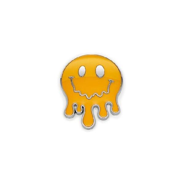 The Melty Smiley Face Car Emblem Badge in Yellow 輸入品