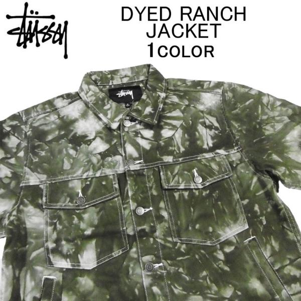 ●BIG SALE！●ステューシー アウター・ジャケット STUSSY DYED RANCH JACKET コーチジャケット・耐水ナイロンジャケット・ブルゾン・メンズ(男性用)
