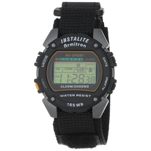 【並行輸入品】Armitron Sport Men's 406623 Chronograph Round Gray and Black Nyl