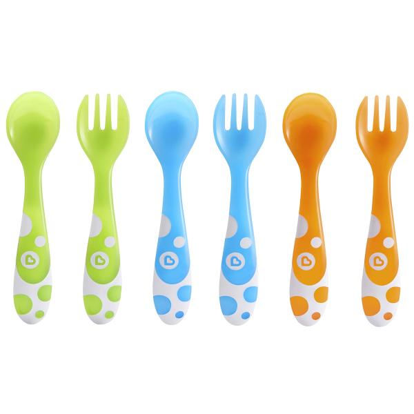 商品名: Munchkin, Multi Forks &amp; Spoons, 12+ Months, 6 Pieces [並行輸入品] Munchkin〓 Multi〓 Toddler Forks and Spoons, 6 Packブ...