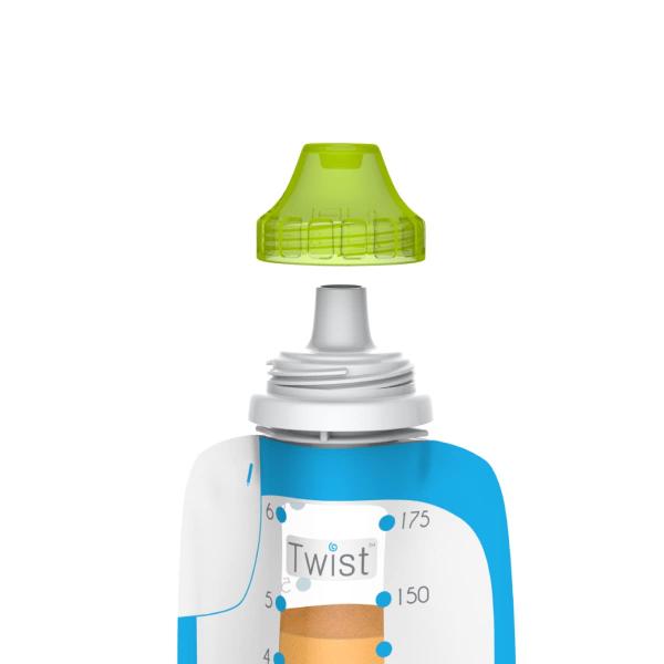 商品名: Foodii社 おやつ用ストロー2個入 Kiinde Foodii Reusable Snack Spout Attachments for Homemade Puree Squeeze Pouches, Easy and Con...