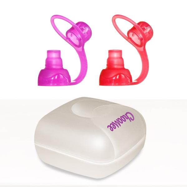 商品名:  ChooMee SoftSip Food Pouch Tops | Red Purple + White Travel case | Prevent Spills and Protect Childs Mouthブランド: Ch...