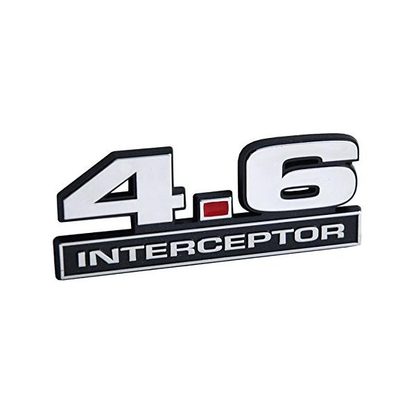 【並行輸入品】4.6リットルInterceptorエンジンCrown Vicエンブレムクローム、ブラック、レッド? ?5で「長い 4.6 Lit
