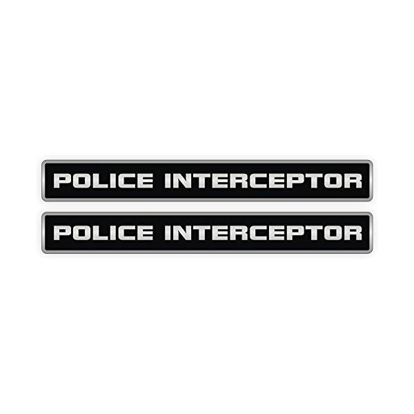 【並行輸入品】Police Interceptorビニールデカール|ステッカー| Emblems |フェンダーバンパーのセット2 POLICE