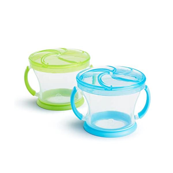 商品名: Munchkin 2 Piece Snack Catcher, Blue/Green by Munchkin Munchkin〓 Snack Catcher〓 Toddler Snack Cups, 2 Pack, Blue/Gr...