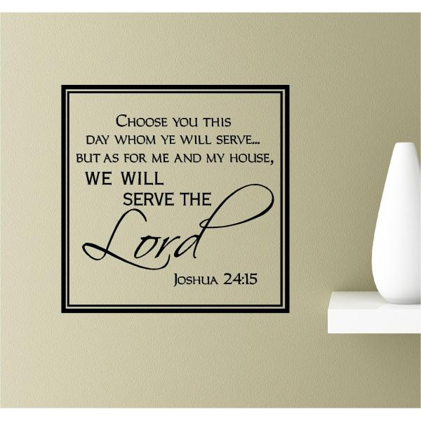 【並行輸入品】Choose You This Day Whom Ye Will Serveが。。。as for me and my house、