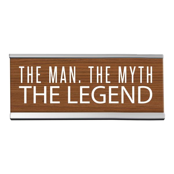 商品名:  Wellspring Man, Myth Legend #4417 Desk Sign, 8 inch, wood grain on aluminumブランド: Wellspring高さ: 26cm横幅: 6cm奥行: 3cm重...