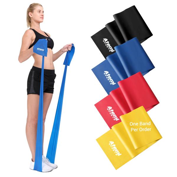 【並行輸入品】理学療法用エクササイズバンド (単品販売) | ヨガ用レジスタンスバンド | ワークアウト用ロングレジスタンスバンド | 自宅での