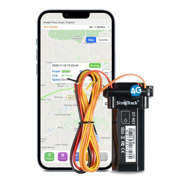 【並行輸入品】SINOTRACK ST 901L 4G GPSトラッカー 車両用 カーロケーター ミニリアルタイム位置追跡デバイス 防水 車 オ