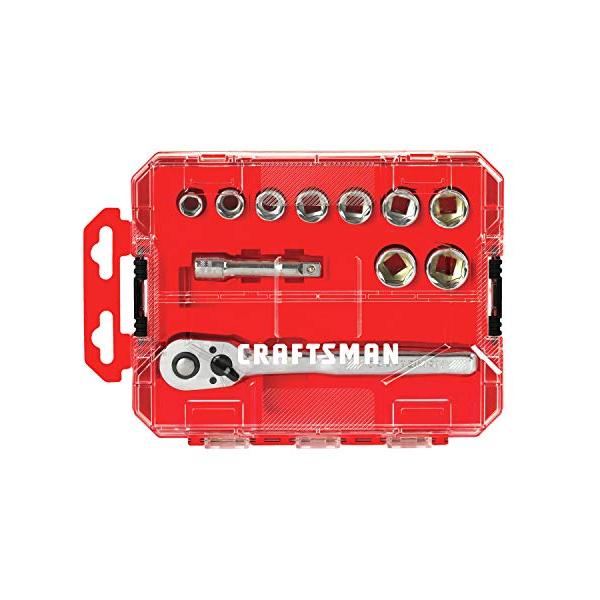 並行輸入品】CRAFTSMAN ソケットセット ラチェット付き メトリック 3/8