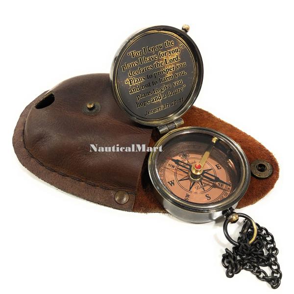 【並行輸入品】NauticalMart For I Know The Plans I Have for You 刻印コンパス エレミヤ 29 1